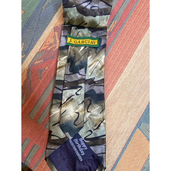 J Garcia Happy Birthday Collection Eighteen Silk Necktie - Picture 2 of 2
